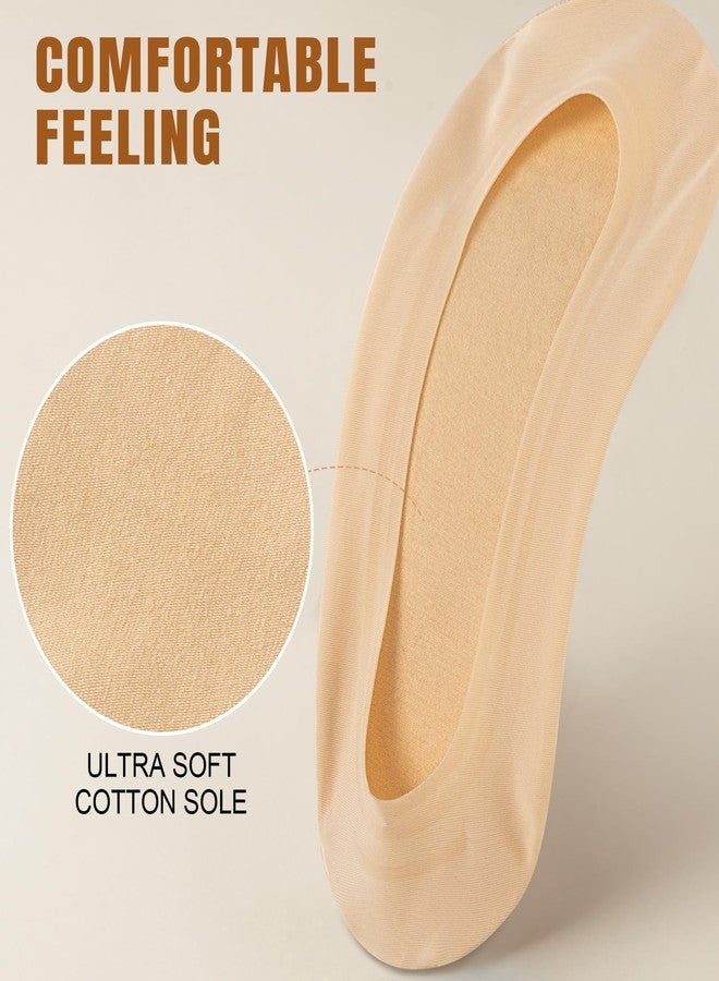 Sofier No Show Socks (US, Numeric, 5, 9, Regular, Regular, Black*2/Grey*2/Nude*2) - Image 4